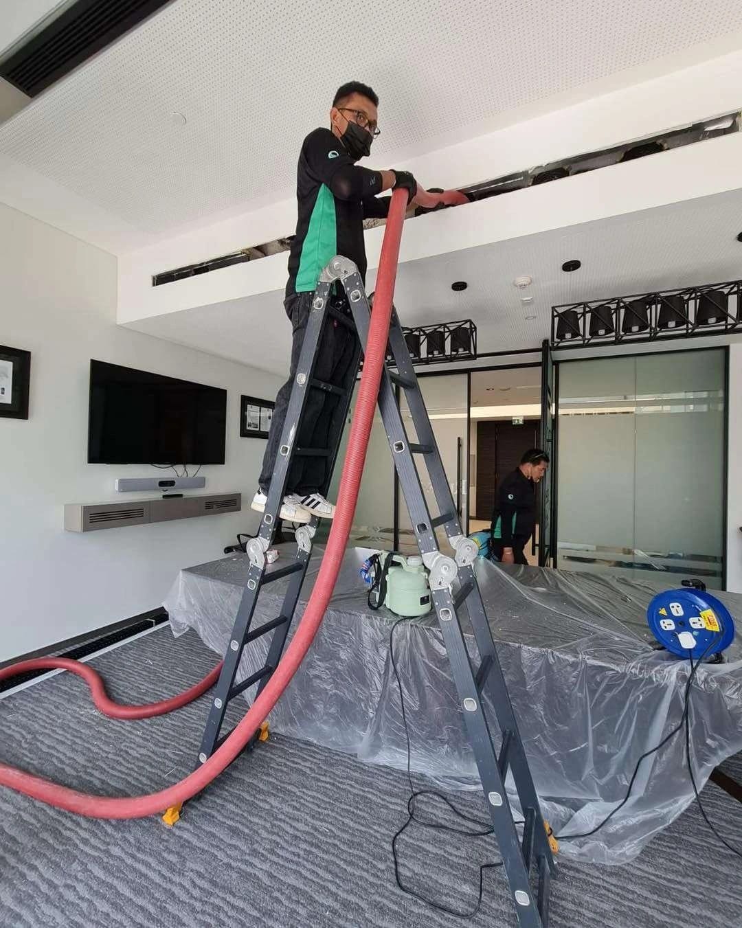 Technician working